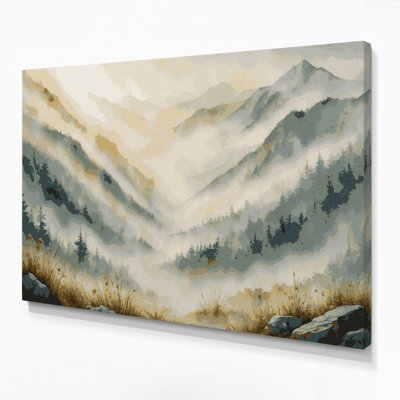Art mural sur toile beige Sci Fi Valley