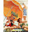 «Card Game at the Beach» par Alex Ross, reproduction sur toile tendue-15880811