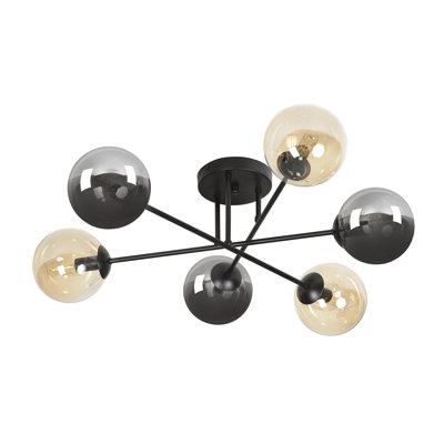 Cadesia Glass Semi Flush Mount