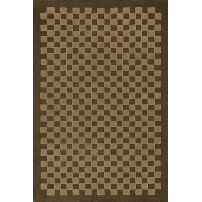 Linthea Modern Checkered Handmade Wool Rug