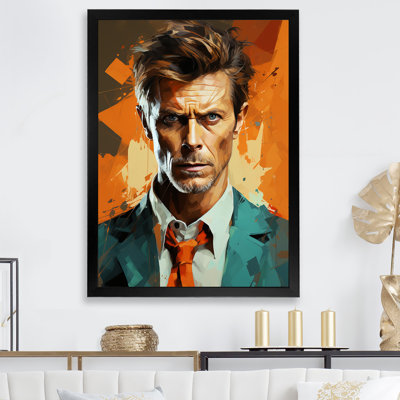 Bronze, portrait de Bowie, reproduction sur toile_105712