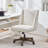 Upholstered Swivel Task Chair with Nailhead Trim-910818531