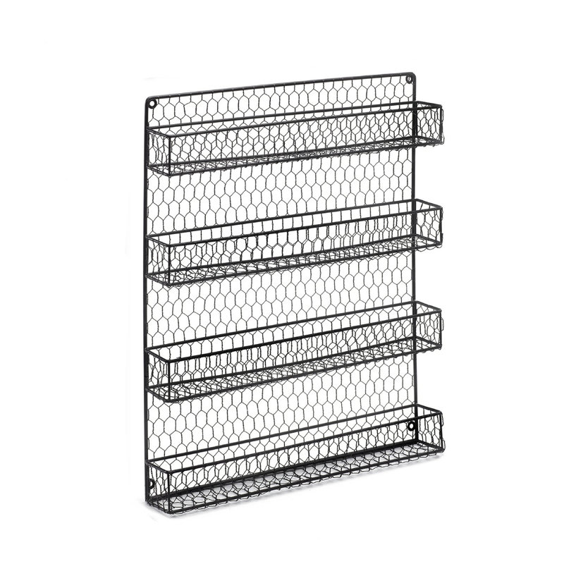 21 inch 4-Tier Wall Spice Rack Organizer