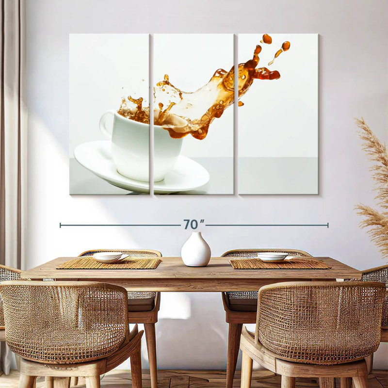 Yarlin Coffee Cup Splash, 42" H x 65" W