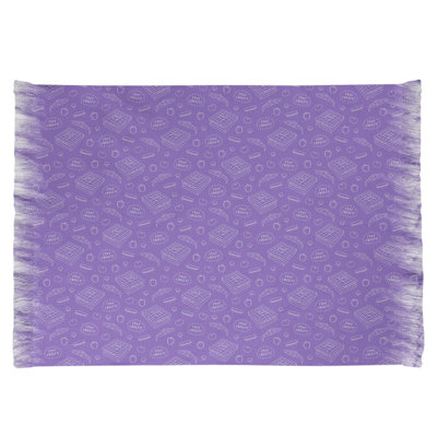 Mauve pizza Tapis décoratif