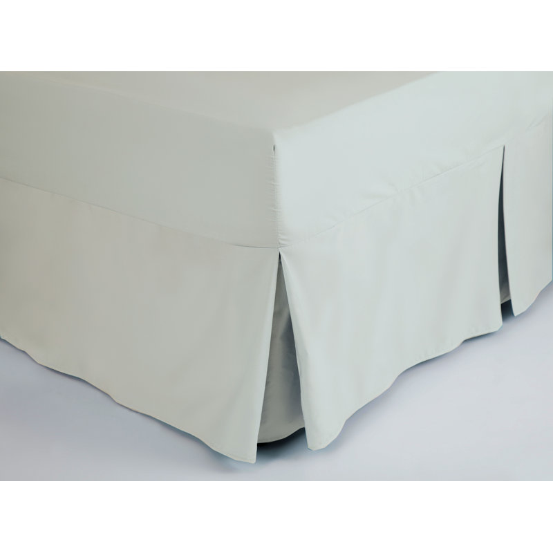 200 TC 50/50 Percale Polycotton Tailored Bed Skirt, Cloud, King (5')