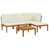 Cream White Cushion/Natural Beige Frame selected