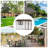 white+coffee Metal Garden Shed with Window - Outdoor Storage Facility