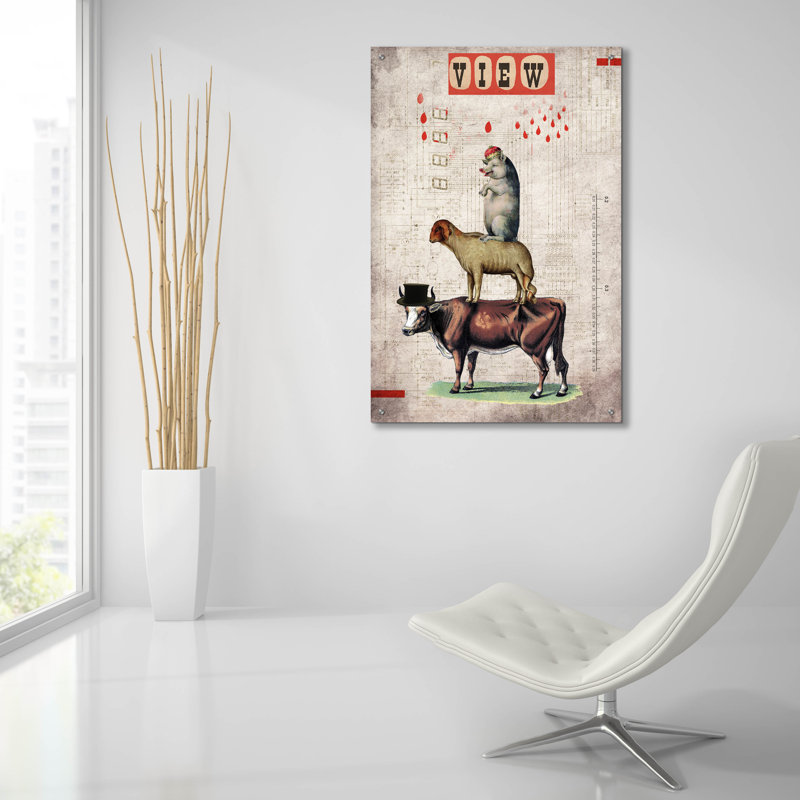 «Together» par Elo Marc, art mural en verre acrylique, H 36 po x l 24 po x P 0,2 po