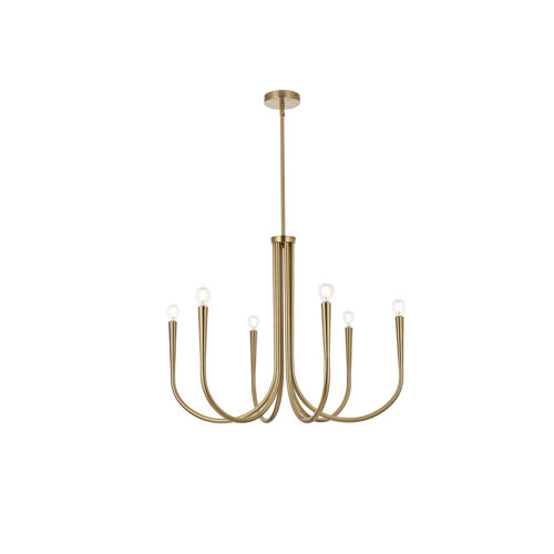 Catalena 6 Light Metal Dimmable Chandelier & Reviews | Joss & Main