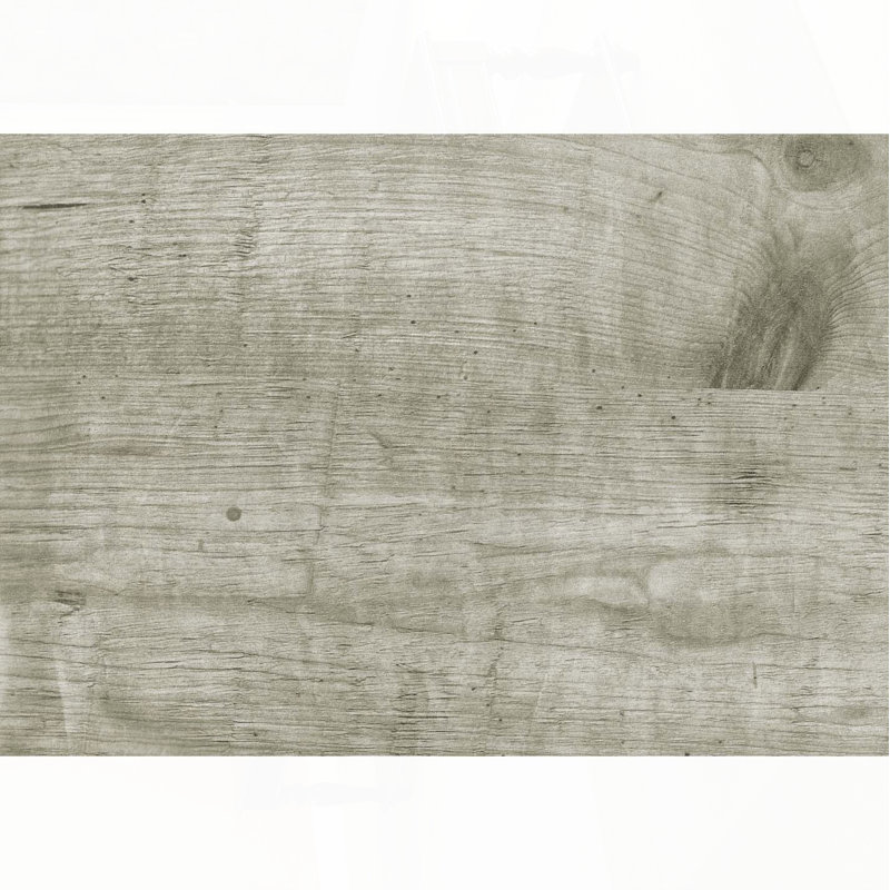 Table basse rectangulaire avec stratifié gris rustique et tablette inférieure