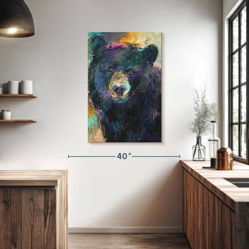 Brampt A Black Bear, 39" H x 26" W