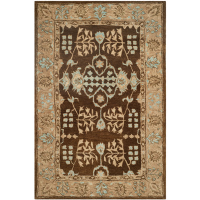 Ladd Hand-Tufted Wool Light Brown/Beige Area Rug -  Alcott HillÂ®, ACOT7994 40215875