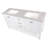 Nurtene 60'' Double Bathroom Vanity with Poly Marble Top-1371098978-1370786462