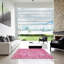 Tapis floral en laine rose clair-1961542527