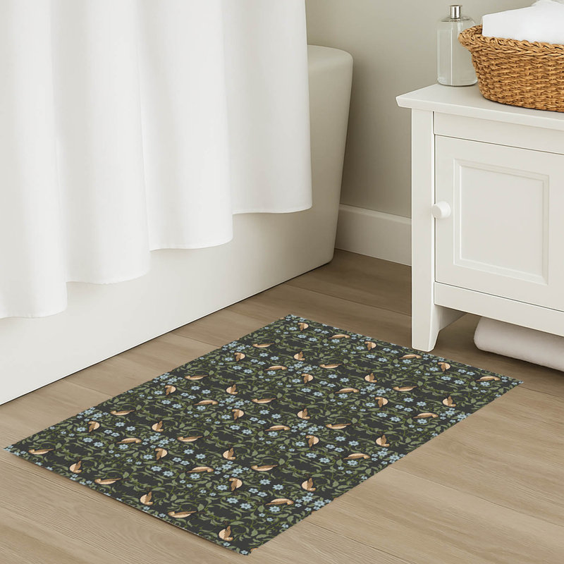 Tapis de bain Myah, Gris anthracite, Rectangle - L 34 po x l 21 po