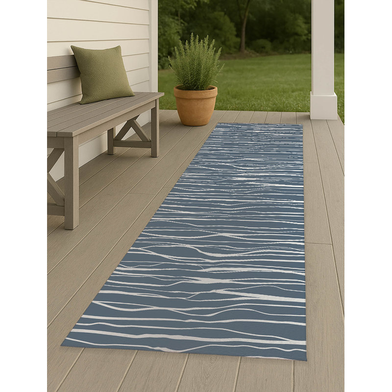 Tapis d'extérieur antidérapant Legions, Tapis de couloir 2 pi 6 po x 8 pi