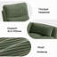  Fauteuil inclinable et berçant manuel en velours côtelé 34 po Sherry-1888132673-1886115794