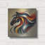  «Horse Head Abstract» par Rey Klimt, art mural en métal-213980324