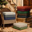 Coussin de chaise d'extérieur 19 po x 19 po x 4 po en mousse à haute résilience avec poignée et dessous antidérapant-125773658-129158738