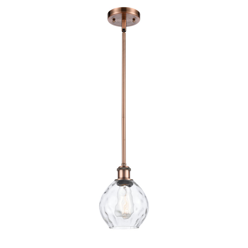 Jaron 1 - Light Single Pendant, White, 3.5 Watt Vintage LED Bulb