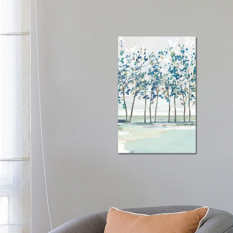 «Blue Ridge I» par Isabelle Z - reproduction d'art, H 26 po x l 18 po x 1,5 po, Toile tendue, Aucun mat