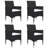  Dining Set Black, Cream White Solid Acacia Wood Medium Seats Many-1661062467