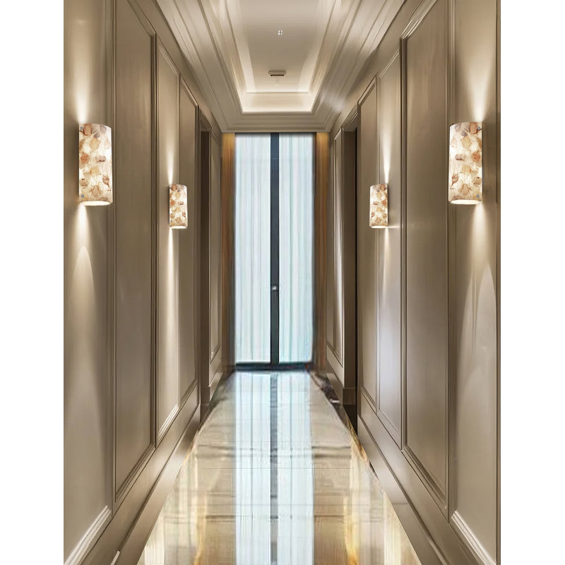 Applique murale encastrée 2 lumières en nickel brossé Arael, DEL