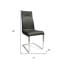  Ensemble de deux chaises d'appoint en similicuir Harlow