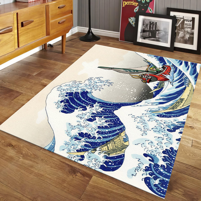 Tapis non tissé à motif mince avec un motif floral complexe dans des tons de terre riches, idéal pour un intérieur accueillant et chaleureux