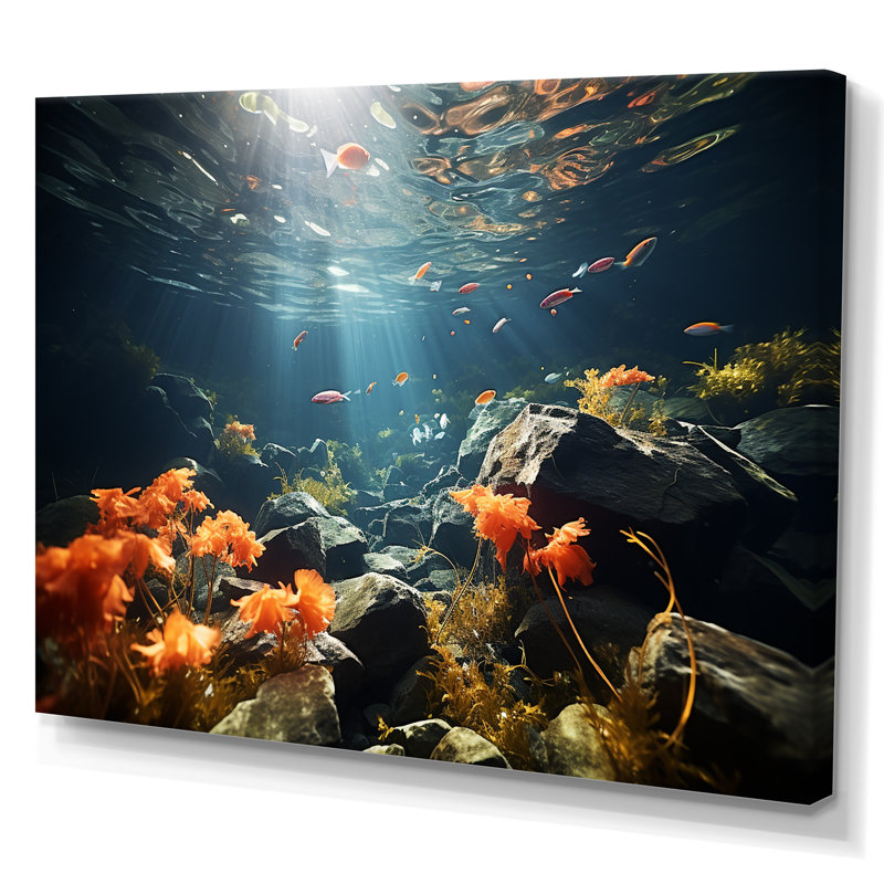 Beautiful Coral Kingdom, reproduction d'art sur toile, Toile tendue, H 24 po x l 32 po
