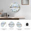 Horloge murale d'hiver en verre-496873511
