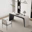 70.87" Beige-white + Black Rectangular Manufactured Wood with 3 drawers Desk-109764076