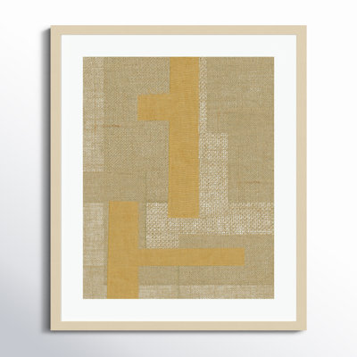 Fabric Pattern Collage No 4 by The MIUUS STUDIO Wood Framed Wall Art Print