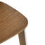 Tabouret de bar d'intérieur en bois Pari, finition noyer, ensemble de 2