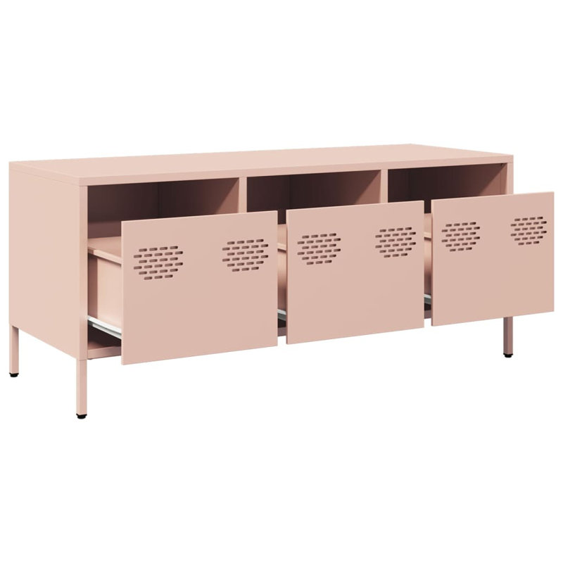 Ayele Unfinished TV Stand for TVs up to 24", Pink, 101.5cm