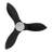 45" DC Motor Flush Mount Ceiling Fan with LED Light, Remote Control-1509492932
