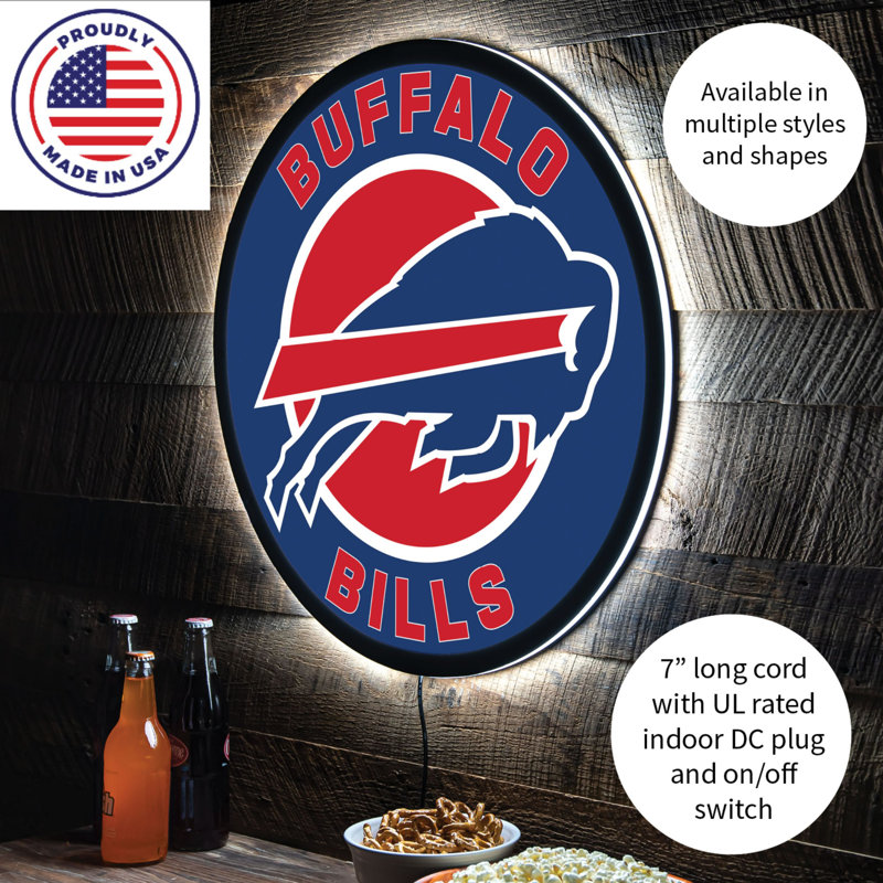 Plaque murale lumineuse NFL, Bills de Buffalo