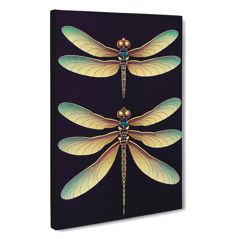 Special Dragonflies - Wrapped Canvas, 60cm H x 40cm W x 3cm D