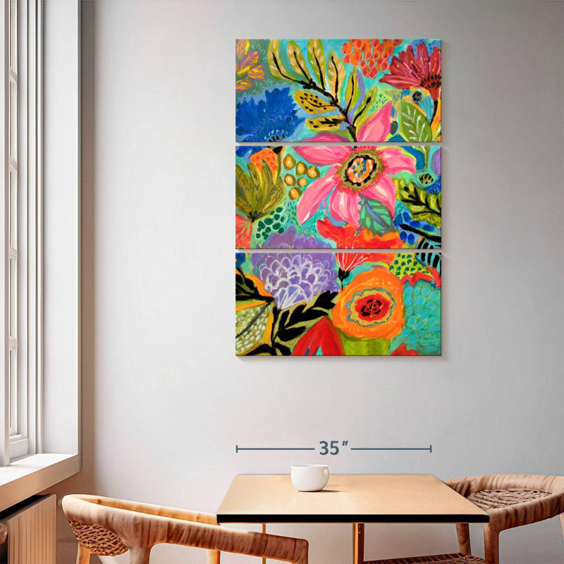 Harnek Secret Garden Floral II, 65" H x 42" W