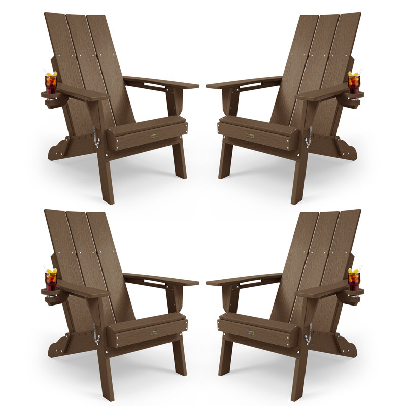 Outdoor Adirondack Chair, Brown