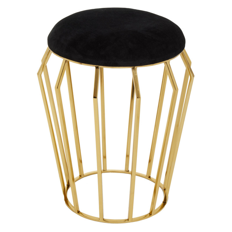 Monastiri Stainless Steel Accent Stool