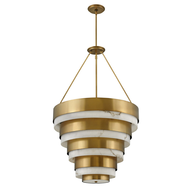 Echelon Eight-Light Tiered Chandelier by Lisa McDennon