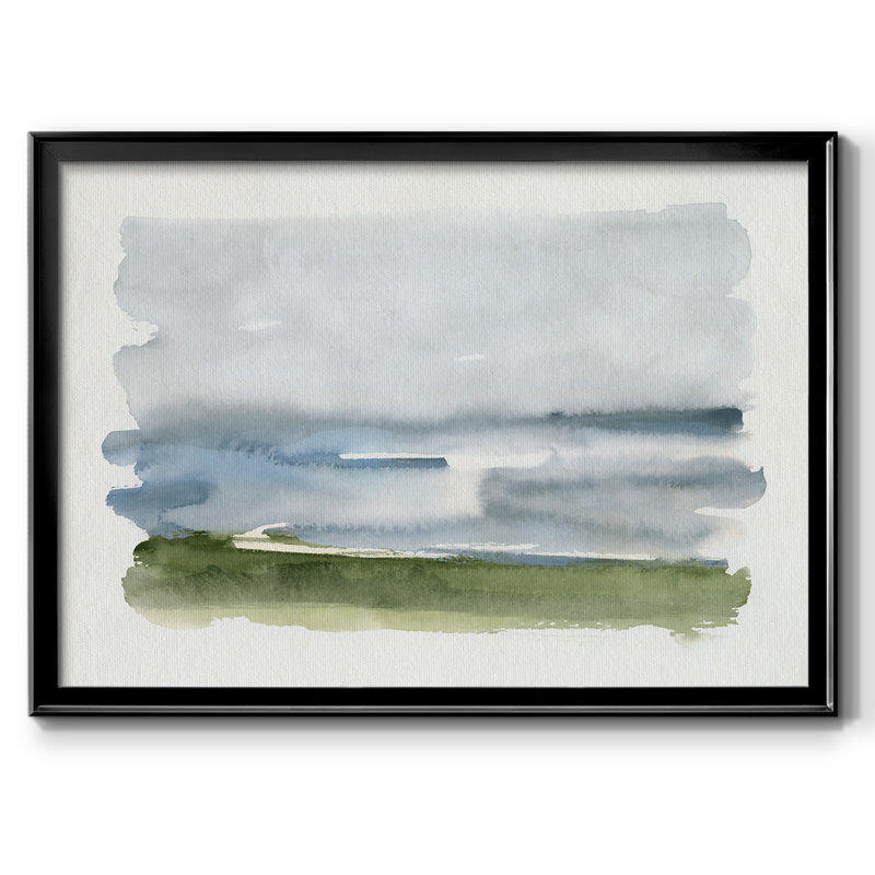 Toile tendue encadrée Coastline Splash II, Noir, H 26 po x l 38 po x P 1,5 po
