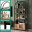 181.7cm H x 80.1cm W Iron Bookcase-741492415