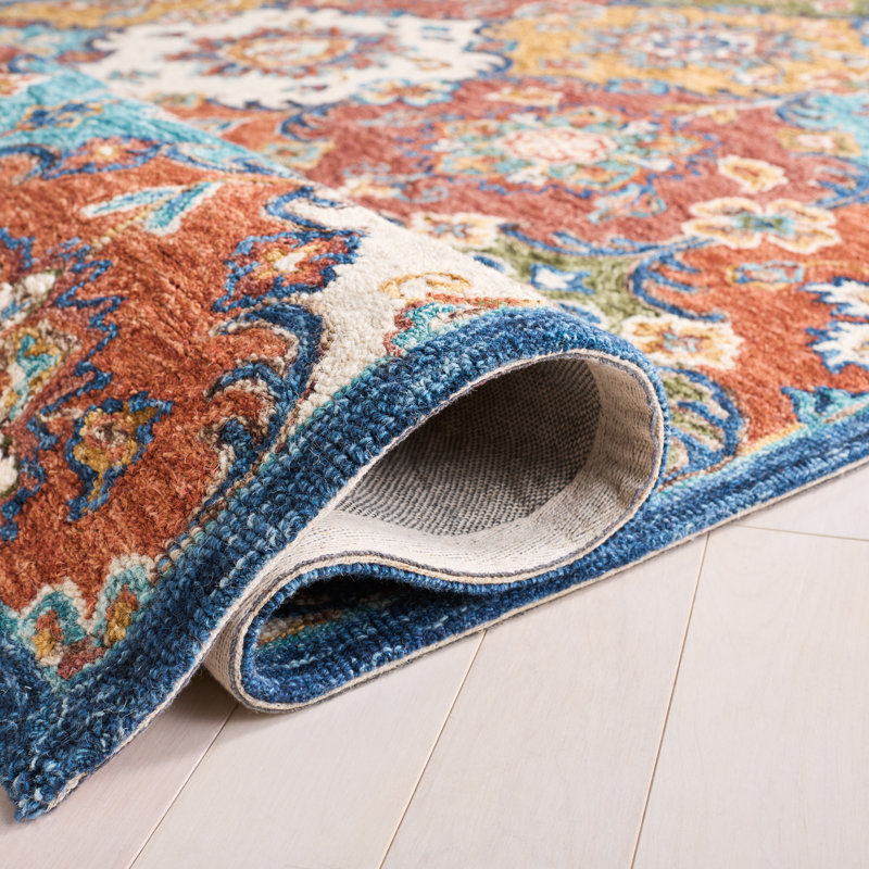 Calders Hand Tufted Wool Oriental Rug, Square 6'