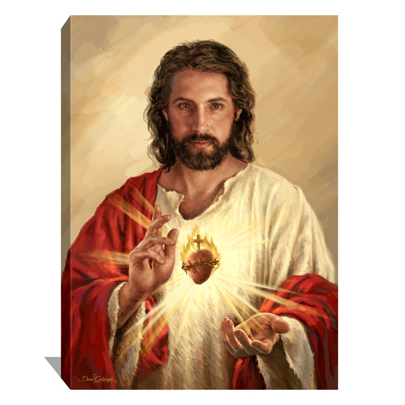 Sacré-Cœur de Jésus, art mural sur toile