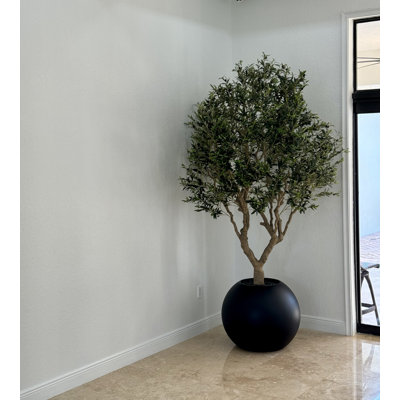 Artificial Olive Tree 30" Globe Planter