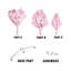 Arbre de Noël 6 pi - rose-1175243480