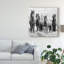 «Black and White Horses VIII», reproduction de photo sur toile tendue-685060843
